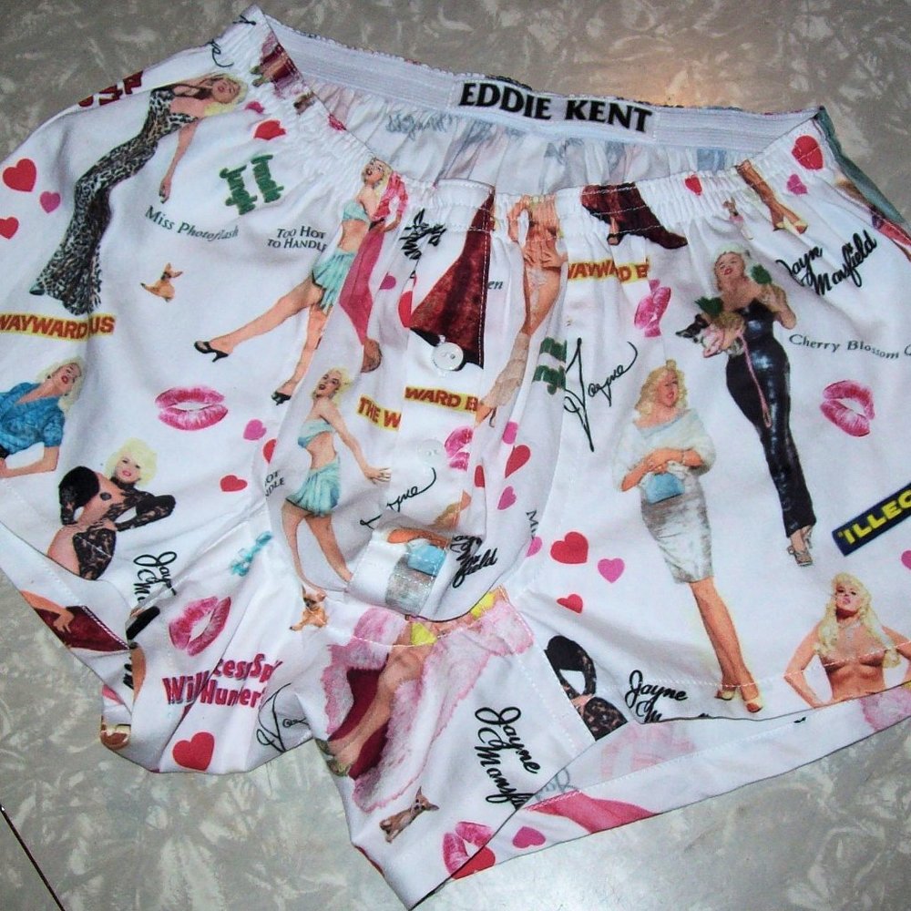 Men's Lounge shorts Jayne Mansfield print - Picture 3 of 4